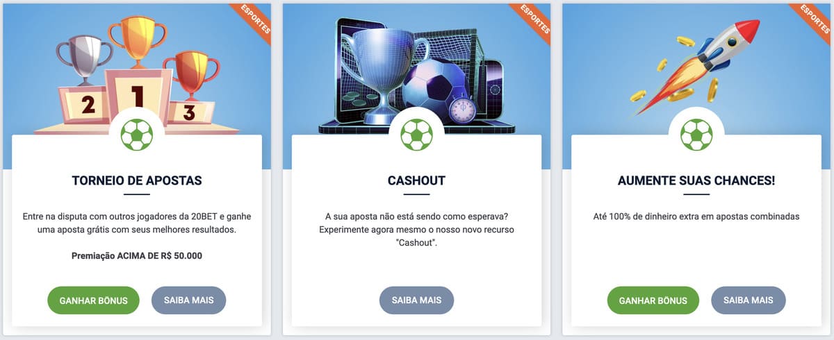 20bet Bônus